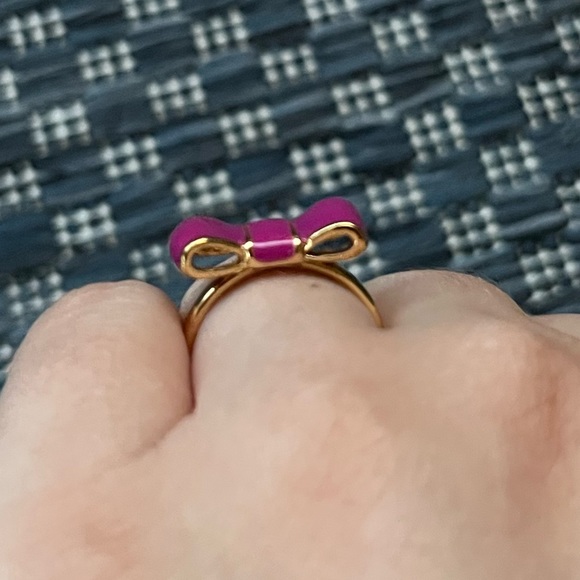 Kate Spade Purple Take a Bow Ring Size 6 - Picture 3 of 7